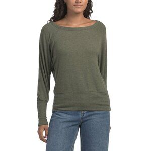 MICHAEL STARS Heather Tarragon Made In Usa Sadie Top